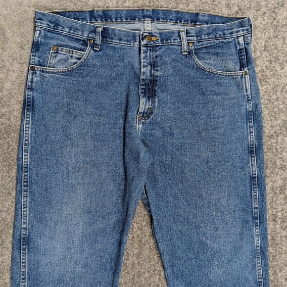 Wrangler Straight Leg Jeans Men‎ Size 40x32 Blue 100% Cotton - Picture 5 of 13